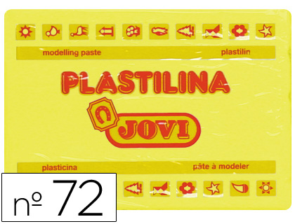 Barra 350g. plastilina Jovi 72 amarillo claro